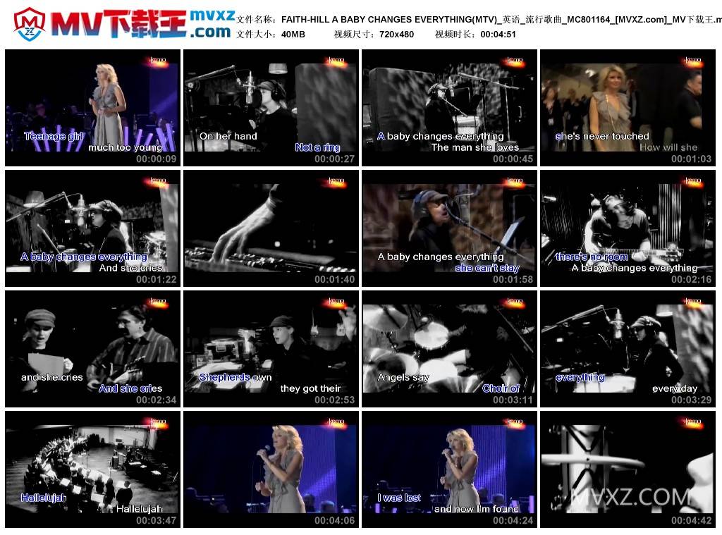 FAITH-HILL A BABY CHANGES EVERYTHING(MTV)_英语_流行歌曲_MC801164